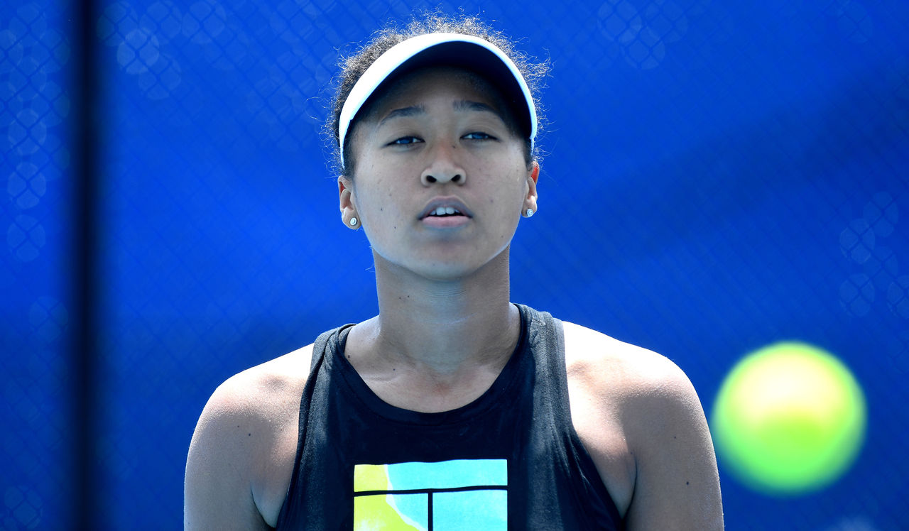 BRISBANE, AUSTRALIA - JANUARY 04: Naomi Osaka practices ahead of the 2020 Brisbane International at Pat Rafter Arena on January 04, 2020 in Brisbane, Australia. (Photo by Bradley Kanaris/Getty Images)