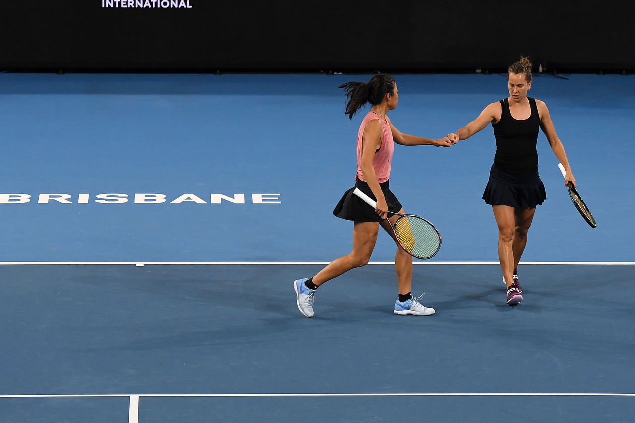 SU-WEI HSIEH (TPE) 
BARBORA STRYCOVA (CZE)

2020 BRISBANE INTERNATIONAL, PAT RAFTER ARENA, BRISBANE TENNIS CENTRE, BRISBANE, QUEENSLAND, AUSTRALIA



© TENNIS PHOTO NETWORK