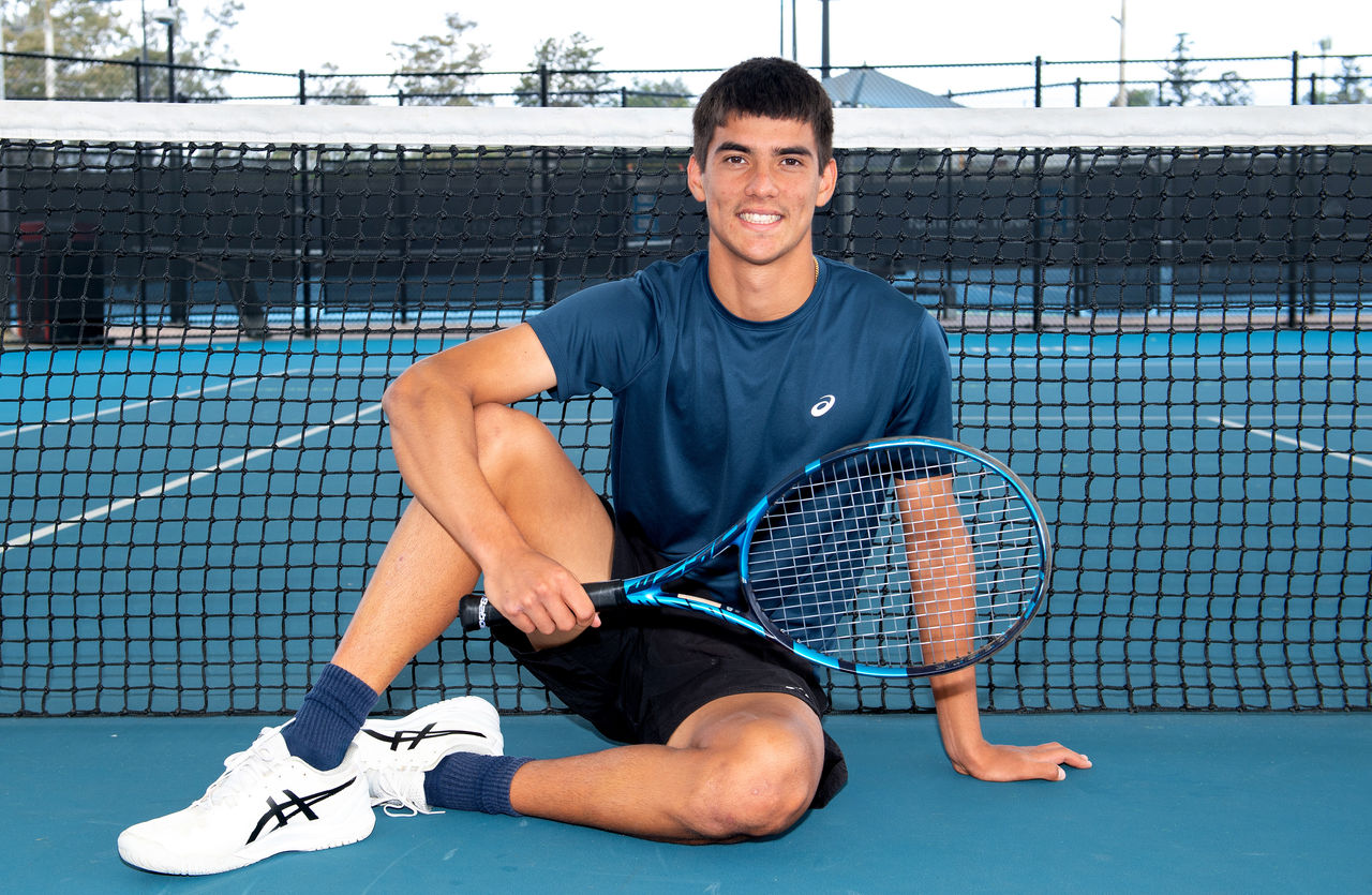 BRISBANE, AUSTRALIA - AUGUST 05: Philip Sekulic poses for a photo at the National Tennis Academy, Brisbane, 5th August, 2022. MANDATORY PHOTO CREDIT, Tennis Australia/Bradley Kanaris Photography (Photo by Bradley Kanaris/ Tennis Australia)
