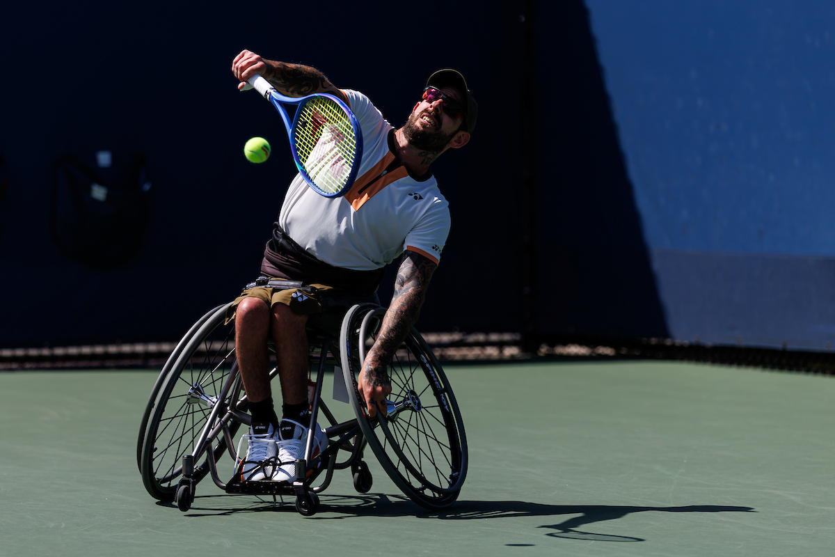 September 2: The doubles pairing of Heath Davidson (AUS) and Robert Shaw (CAN) during the 2025 US Open Tennis Championships at the USTA Billie Jean King National Tennis Center in Flushing Meadows–Corona Park, Queens, New York City on Tuesday, September 2, 2025. Photo by TENNIS AUSTRALIA/ MARK PETERSON