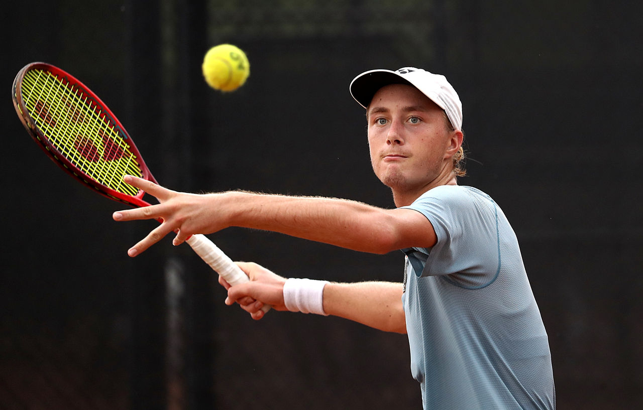 National Tennis Academy player Thomas Gadecki at the Queensland Tennis Centre in Brisbane on Wednesday, March 29, 2023. MANDATORY PHOTO CREDIT Tennis Australia/ JASON O BRIEN