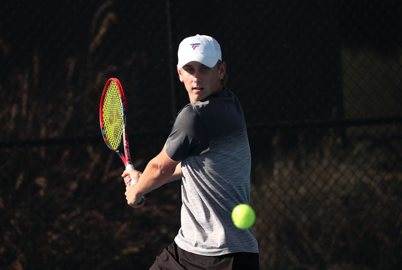 Cameron Burton during the Talent Combine at the Queensland Tennis Centre in Brisbane on Monday, September 25, 2023. Photo by TENNIS AUSTRALIA/JASON O'BRIEN