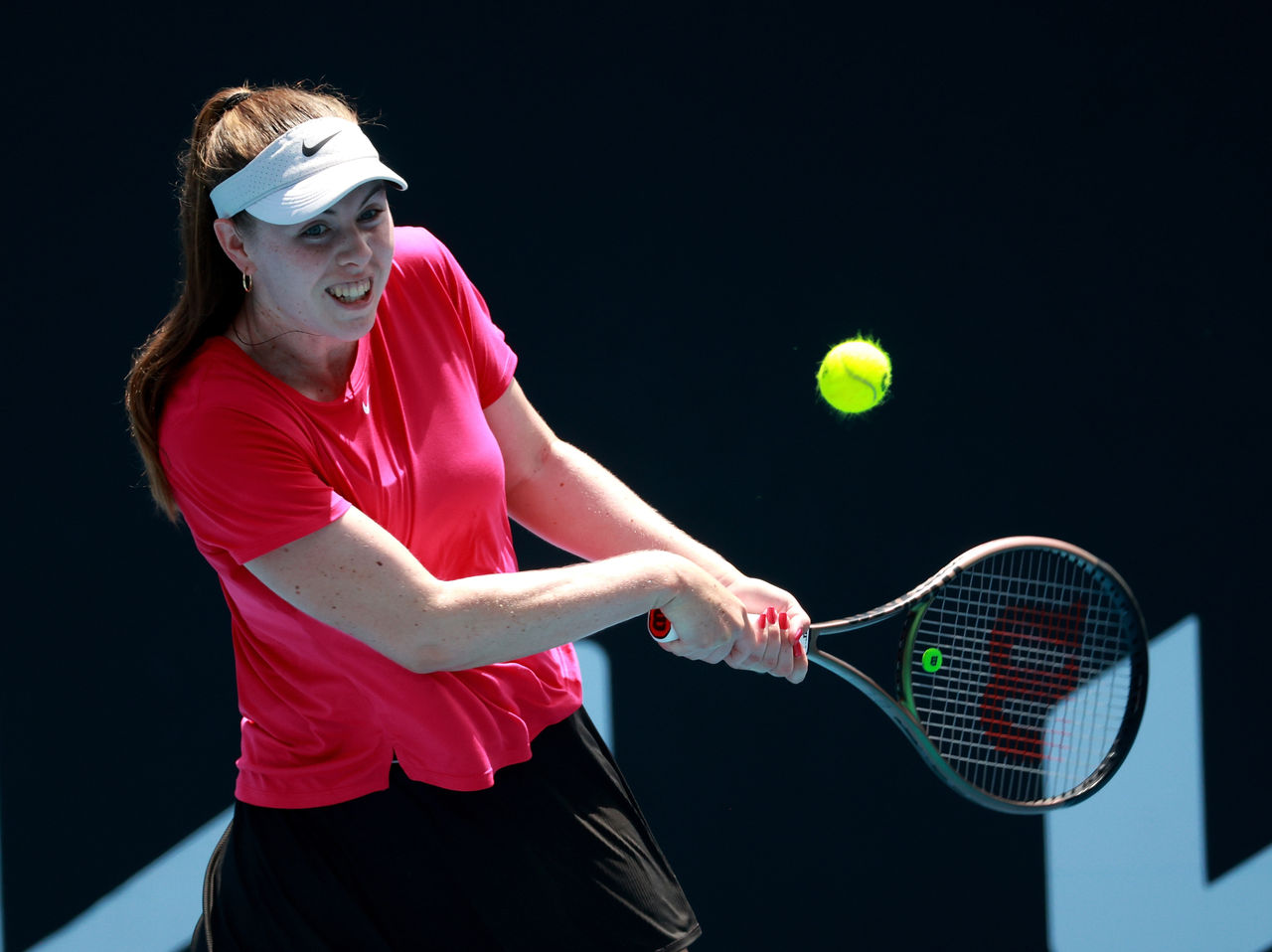 January 9: Talia Gibson (AUS) plays Andreea Mitu (ROU) on Court 7 during Qualifying for the 2024 Australian Open on Tuesday, January 9, 2024. Photo by TENNIS AUSTRALIA/ HAMISH BLAIR