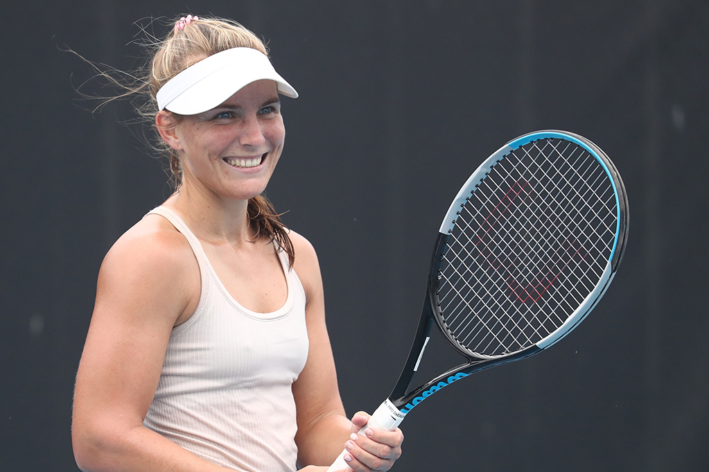 Maddison Inglis during the National Tennis Academy  at the Queensland Tennis Centre in Brisbane on Wednesday, March 29, 2023. MANDATORY PHOTO CREDIT Tennis Australia/ JASON O’BRIEN