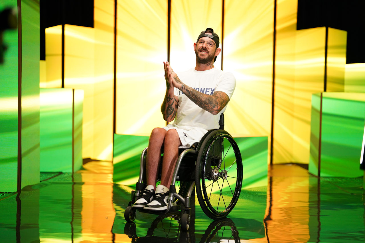 January 21:  HEATH DAVIDSON (AUS) in the studio during the 2024 Australian Open on Sunday, January 21, 2024. Photo by TENNIS AUSTRALIA/ SCOTT BARBOUR