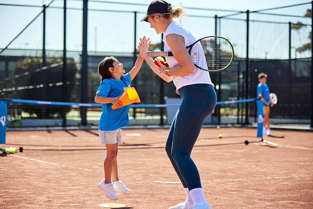 Tennis Australia Participation Campaign photo shoot, Court Hire, Cardio Tennis and Hot Shots Tennis in Melbourne, 2022. MANDATORY PHOTO CREDIT Tennis Australia/ KIT HASELDEN