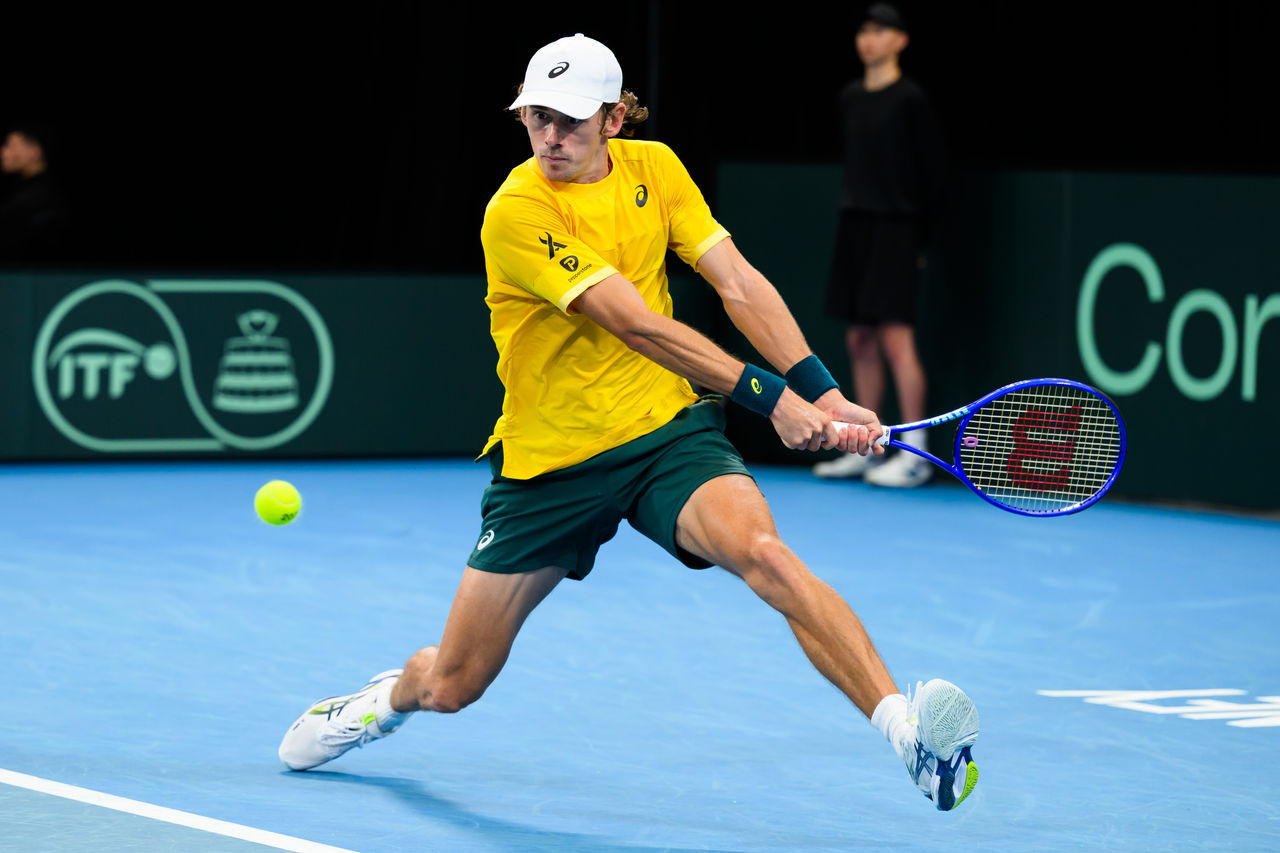 September 13:  on Ken Rosewall Arena Saturday, September 13, 2025. Photo by TENNIS AUSTRALIA/ JAMES GOURLEY