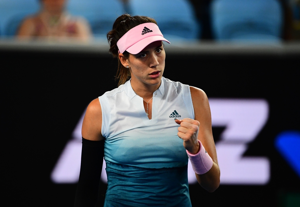 2019 Australian Open Garbine Muguruza during her second round match against Johanna Konta on Margaret Court Arena. 17/01/2019. Photo by Ben Solomon.
